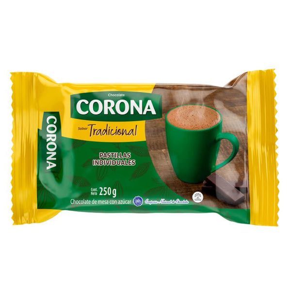CHOCOLATE CORONA 250G CLASICO